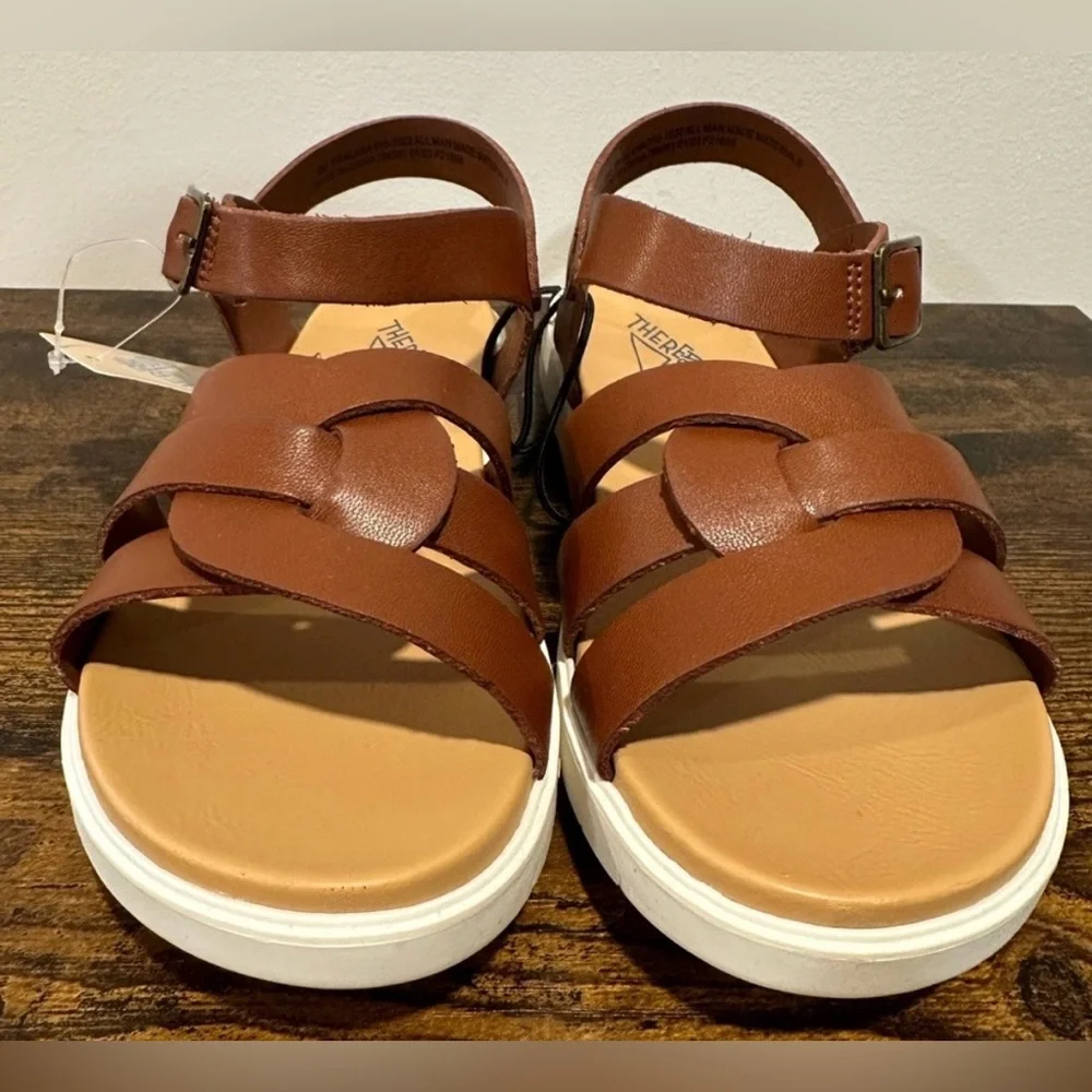 Thereabouts Little Girls Alana Cognac Sandals NWT Size Little Girls 1